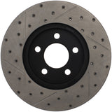 StopTech 03-09 Lincoln Town Car / 03-09 Mercury Grand Marquis Front Right Slotted & Drilled Rotor - 127.61072R