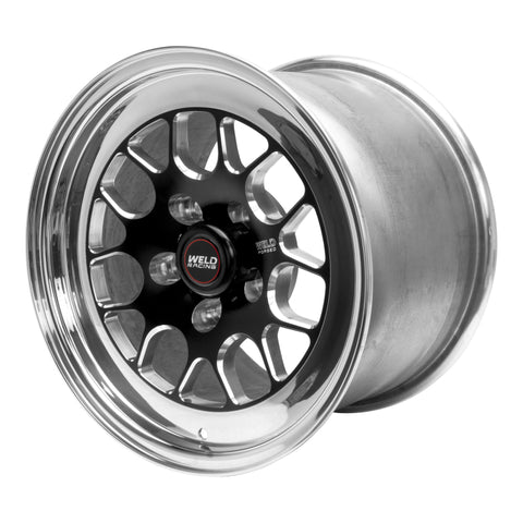 Weld S77 15x11.33 / 5x4.5 BP / 6.5in. BS Black Wheel (Medium Pad) - Non-Beadlock - 77MB-511A65A