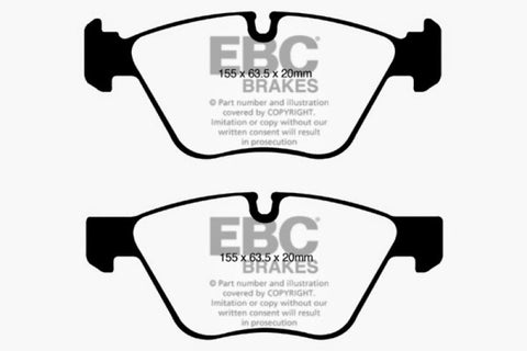 EBC 08-10 BMW 128 3.0 Yellowstuff Front Brake Pads - DP41600R