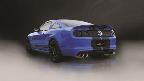 Corsa 2013-2014 Ford Mustang Shelby GT500 5.8L V8 Polished Sport Axle-Back Exhaust - 14321