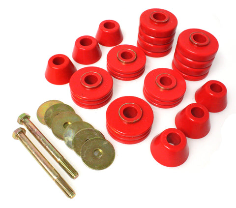 Energy Suspension GM Body Mounts - Red - 3.4103R