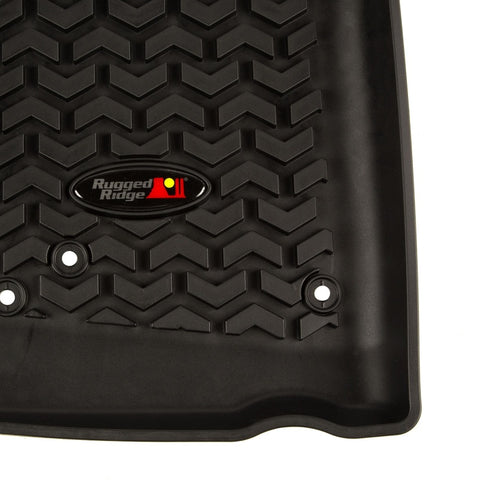 Rugged Ridge Floor Liner Front Black 2007-2018 Jeep Wrangler Unlimited JK 4 Dr - 12920.01