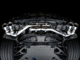 AWE Tuning 2020 Chevrolet Corvette (C8) Track Edition Exhaust - Quad Chrome Silver Tips - 3020-42080