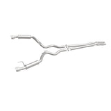 MagnaFlow Cat Back, SS, 2.5in, Competition, Dual Split Polished 4.5in Tips 2015 Ford Mustang V6 3.7L - 19099