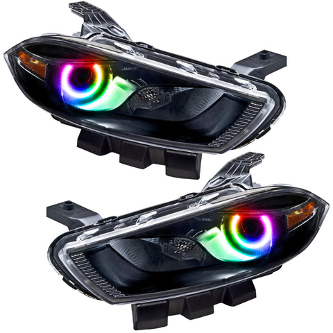Oracle 13-14 Dodge Dart (HID Style) SMD HL - Black - ColorSHIFT w/o Controller - 7142-334