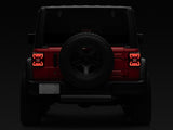Raxiom 18-22 Jeep Wrangler JL LED Tail Lights- Black Housing - Red Lens - J132754-JL