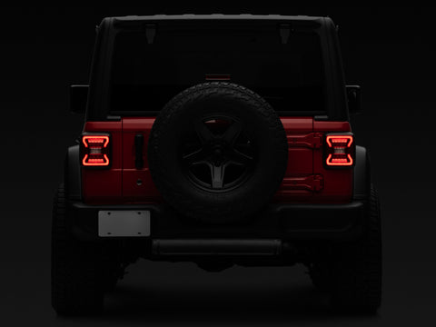 Raxiom 18-22 Jeep Wrangler JL LED Tail Lights- Black Housing - Red Lens - J132754-JL