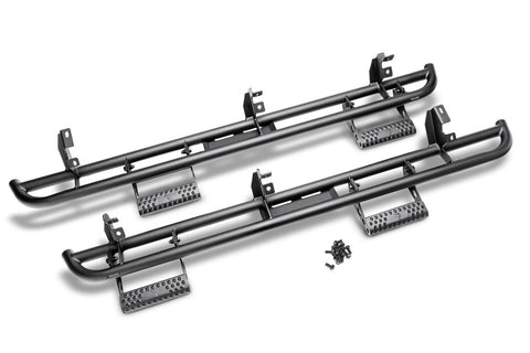 N-Fab RKR Step System 09-17 Dodge Ram 1500 Crew Cab - Tex. Black - 1.75in - D154RKRCCS4