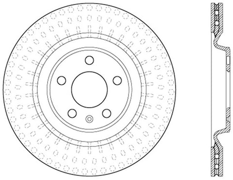 StopTech Power Slot 12-13 Audi A6 Quattro/11-12 A7 Quattro / 10-13 S4 Rear Right Slotted Rotor - 126.33137SR