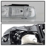 xTune Chevy Tahoe 00-06 Amber Crystal Headlights Chrome HD-JH-CSIL99-C - 5064264