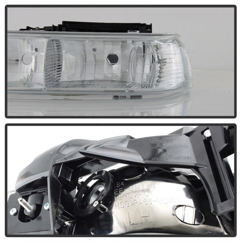 xTune Chevy Tahoe 00-06 Amber Crystal Headlights Chrome HD-JH-CSIL99-C - 5064264