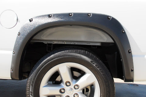 Lund 02-08 Dodge Ram 1500 RX-Rivet Style Textured Elite Series Fender Flares - Black (2 Pc.) - RX203TB