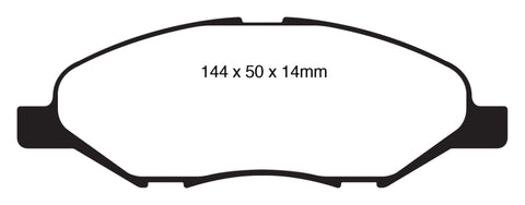 EBC 09-11 Nissan Versa 1.6 Redstuff Front Brake Pads - DP31832C