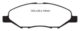 EBC 09-11 Nissan Versa 1.6 Greenstuff Front Brake Pads - DP21832