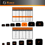Fleece Performance Universal -10 to 7/8in-14 Straight Male Black w/ O-Ring - FPE-34805-A