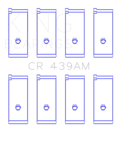 King Honda A18A1/A20A1/B20A3/BS1/ES/ET1-2 Connecting Rod Bearing Set - CR439AM