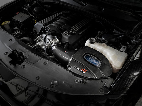 aFe Momentum Black Series Carbon Fiber Pro 5R Air Intake System 11-19 Dodge Charger SRT8 6.4L - 58-10003R