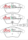 DBA 06-13 Volkswagen GTI (MkV/MkVI) SP Performance Front Brake Pads - DB1849SP