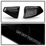 Spyder 08-14 Subara Impreza WRX Hatchback LED Tail Lights Seq Signal Blk Smoke ALT-YD-SI085D-SEQ-BSM - 5086747