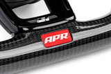 APR 15-26 Volkswagen Golf R/GTI/Jetta (MK7) Carbon Fiber/Silver Stitch Steering Wheel (For Paddles) - MS100202