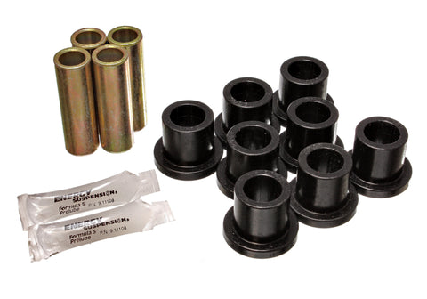 Energy Suspension Ford F-250 / F-350 Black Rear Leaf Spring Bushing Set - 4.2107G