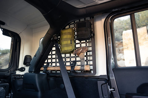 DV8 Offroad 2018+ Jeep Wrangler Rear Window Molle Panels - MPJL-01