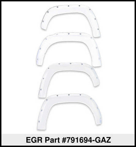 EGR 19-22 Chevrolet Silverado 1500 Summit White Traditional Bolt-On Look Fender Flares Set Of 4 - 791694-GAZ