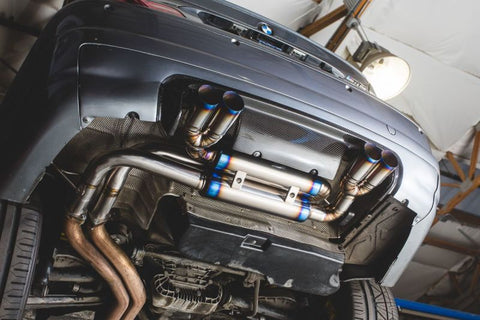 VR Performance 01-05 BMW M3 E46 Titanium Exhaust System- Quad Titanium Tips - VR-E46M3-170