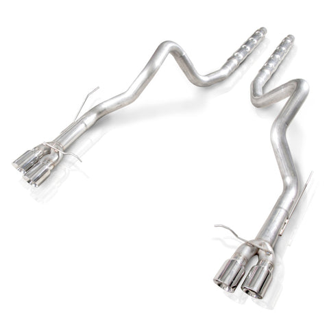 Stainless Works 2013-14 Ford Shelby GT500 3in Catback Retro Chambered Mufflers Resonator - M14GT