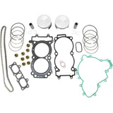 Vertex Pistons 2017 RZR XP 4 Turbo 925cc/2017 RZR XP Turbo 925cc Top End Piston Kit - VTKTC24426B-1