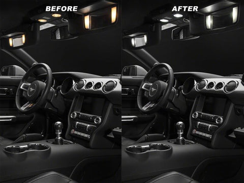 Raxiom 15-23 Ford Mustang Axial Series Stage 1 Interior LED Lighting Kit- Cool White - 390268