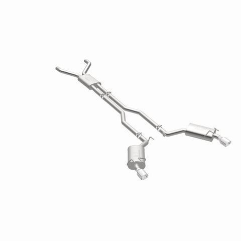 MagnaFlow Cat-Back Stainless Dual Split Rear Exit 4in Polished Tips 11-15 Chevy Camaro 3.6L V6 - 15353