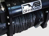 DV8 Offroad 12000 LB Winch w/ Synthetic Line & Wireless Remote - Black - WB12SR