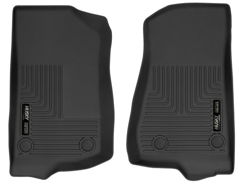 Husky Liners 19-24 Jeep Wrangler JL/JLU X-Act Contour Black Front Floor Liners - 54531