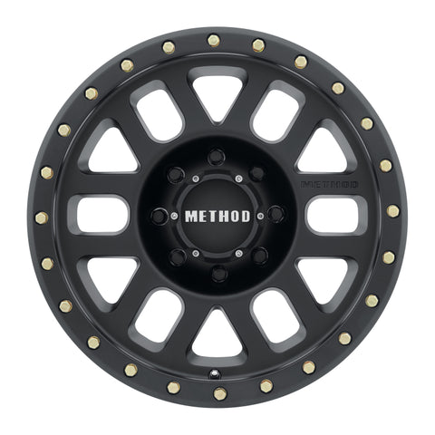 Method MR309 Grid 17x8.5 0mm Offset 8x6.5 130.81mm CB Matte Black Wheel - MR30978580500