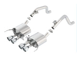 Borla 14-15 Chevy Corvette C7 w/o AFM w/o NPP Atak Rear Section Exhaust Quad Rd RL Tips - 11881