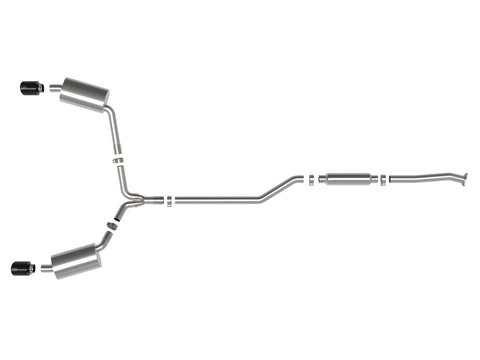 aFe 09-14 Acura TSX L4 2.4L Takeda 2-1/2in To 2-1/4in 304 SS Cat-Back Exhaust System w/ Black Tip - 49-36629-B