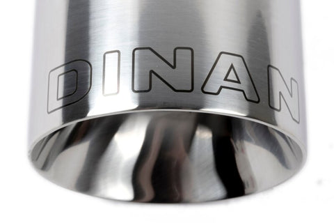 Dinan Double-Walled 4in Clamp-On Exhaust Tip - Polished - 4in Outlet / 2.5in Inlet - D663-0555-BOX