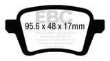EBC 13+ Fiat 500L 1.4 Turbo Greenstuff Rear Brake Pads - DP23027