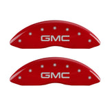 MGP 2 Caliper Covers Engraved Front GMC Red Finish Silver Characters 2008 GMC Canyon - 34213FGMCRD