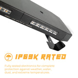 Putco 48In Universal 48In Tri Color Hornet Light (Amber/Blue/White) - LED Stealth Rooftop Strobe Bar - 950248