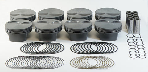 Mahle MS Piston Set GM LS 429ci 4.130in Bore 4in Stk 6.125in Rod .927 Pin -3cc 12.2 CR Set of 8 - 930221630
