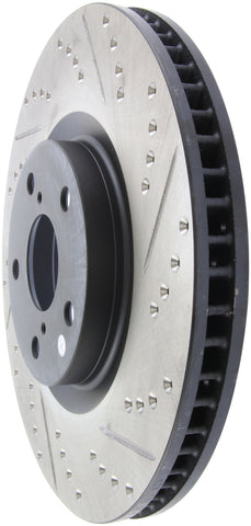 StopTech 5/93-98 Toyota Supra Turbo Left Front Slotted & Drilled Rotor - 127.44103L