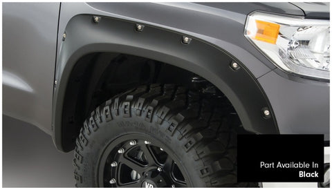 Bushwacker 16-17 Toyota Tundra Fleetside Pocket Style Flares 4pc 66.7/78.7/97.6in Bed - Black - 30918-33