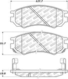 StopTech 91-94 Nissan Sentra Street Select Front Brake Pads - 305.05490