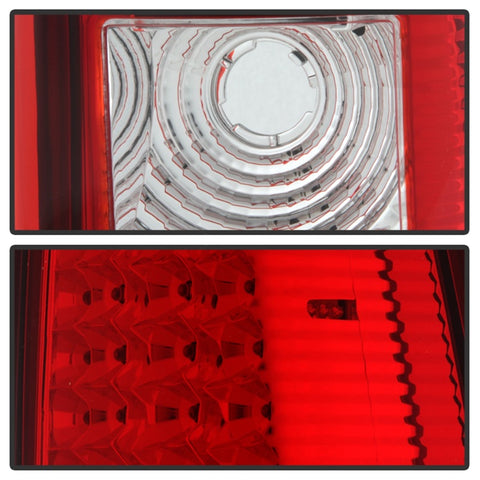 xTune Chevy Silverado 1500/2500/3500 99-02 LED Tail Lights Red Clear ALT-ON-CS99-LED-RC - 5008831