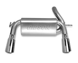 Gibson 07-17 Jeep Wrangler JK Sport 3.6L 2.5in Cat-Back Dual Split Exhaust - Stainless - 617303