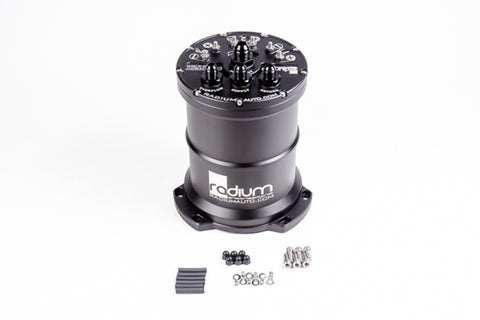 Radium Engineering Universal Multi-Pump Fuel Surge Tank w/o Pumps (AEM 50-1000/50-1200/GSS342) - 20-0437-00