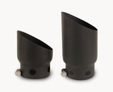 Go Rhino 08-16 Ford F-250/F-350 Super Duty Exhaust Tip - Black - 2 Tips Set - ID 4in x OD 5in - GRT45X2B