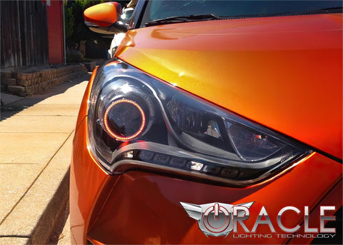 Oracle Hyundai Veloster 11-13 Halo Kit - ColorSHIFT w/ BC1 Controller - 2968-335